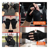 Accesorios Deportivos XL Munequera Pro Negro para Gym